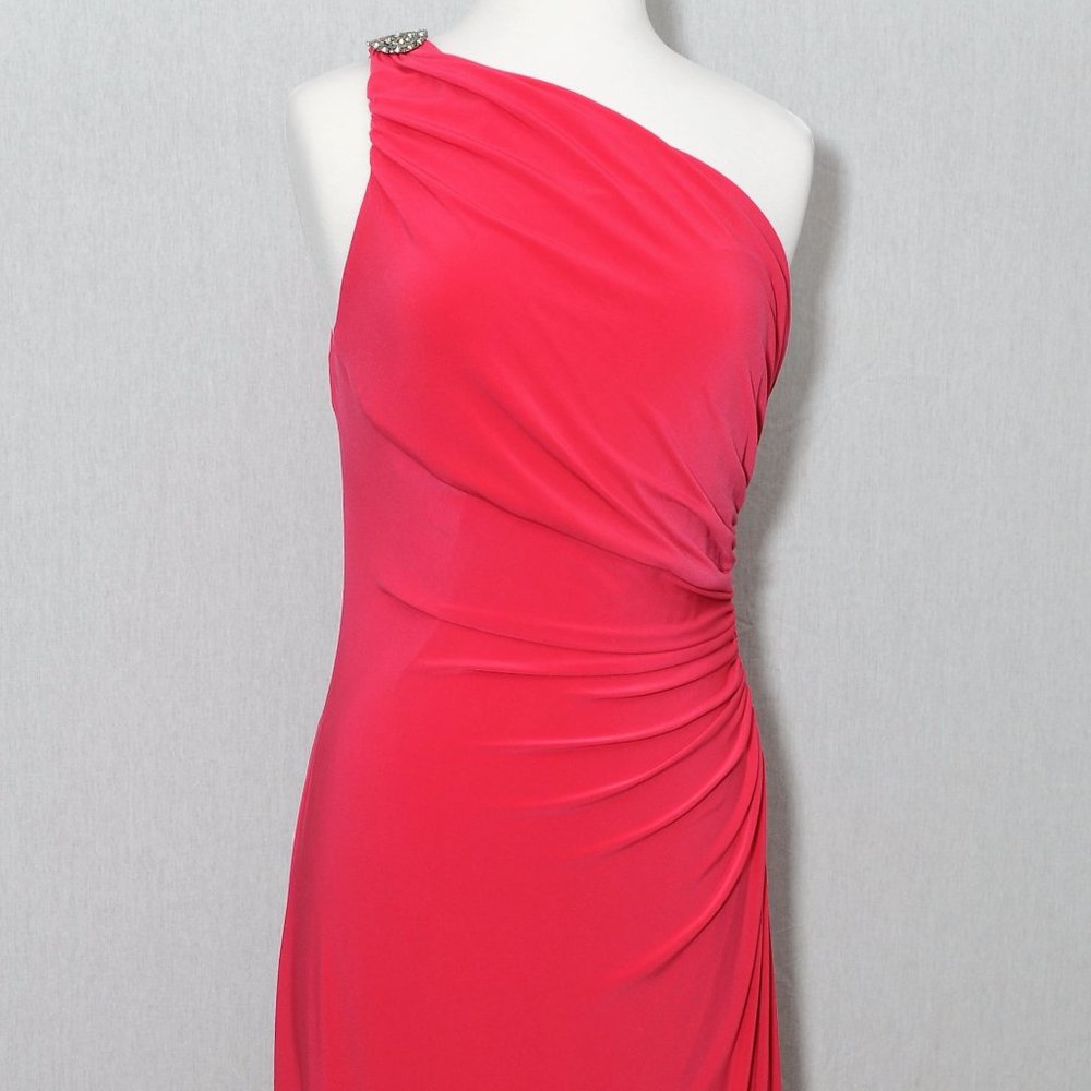 "Lauren Ralph Lauren One-Shoulder Evening Gown"  (NEW)